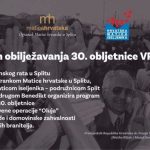 Oluja u Splitu: Program obilježavanja 30. obljetnice vojno-redarstvene operacije Oluja